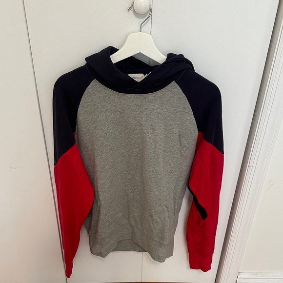 Moncler Gray and Red Men's Sweater